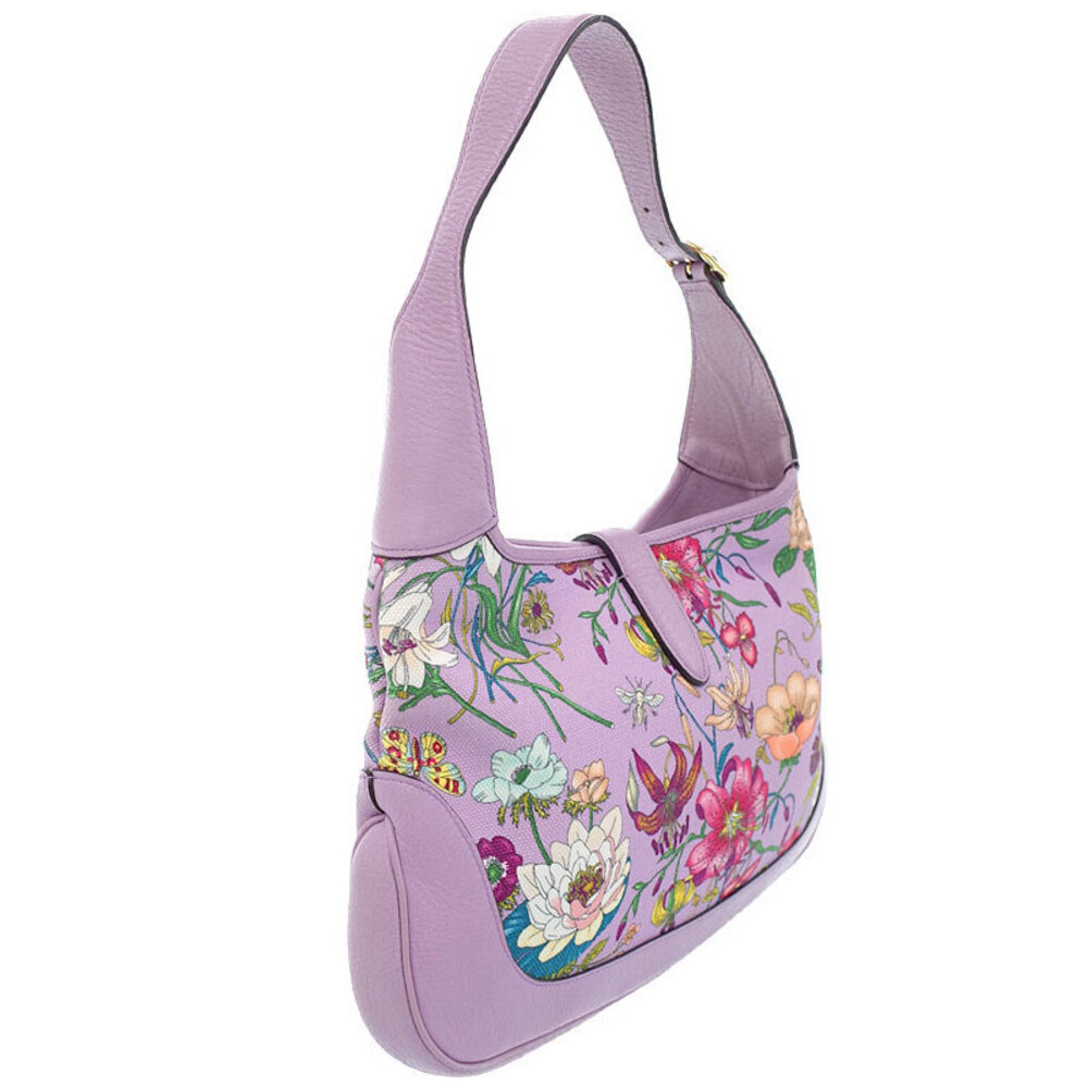 Gucci Bag Floral Jackie Shoulder Semi Flower Hobo